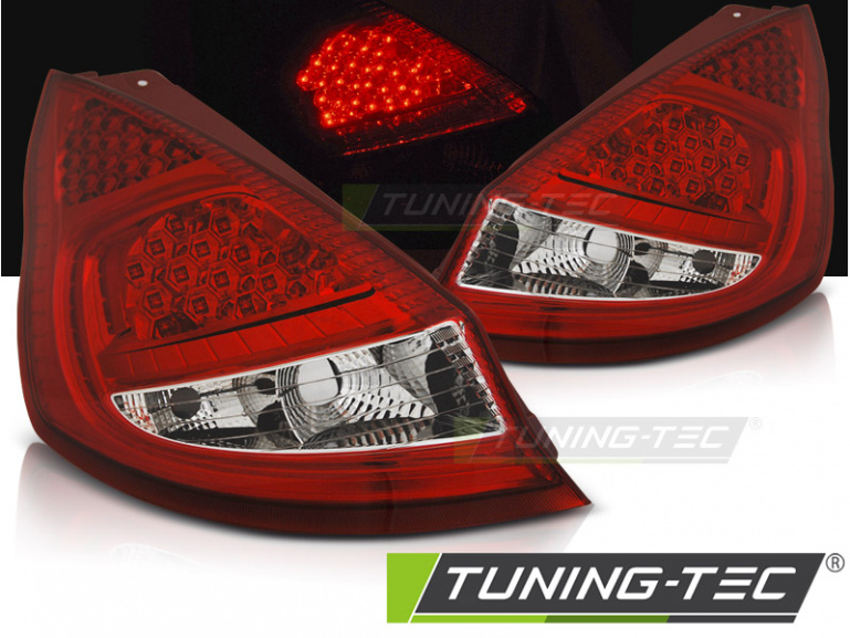 LED Upgrade Design Rückleuchten für Ford Fiesta MK7 08-12 rot/klar